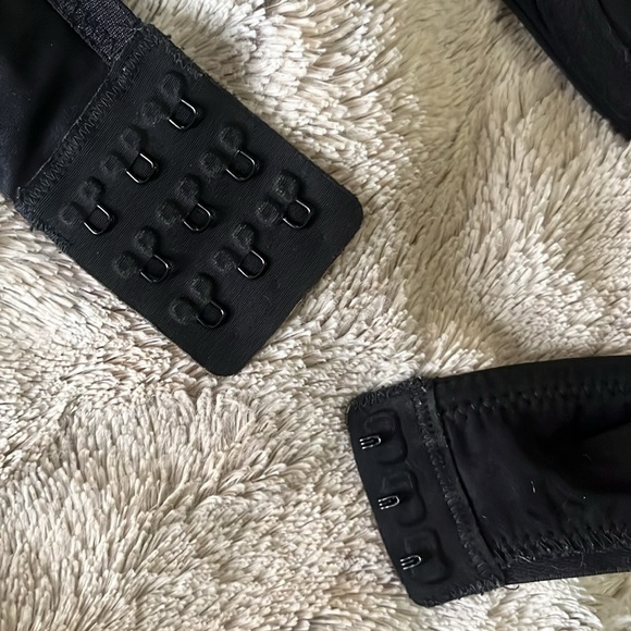 Spanx black bra 36A bra la mode lightly padded cups tiny bow luxery - Picture 9 of 9